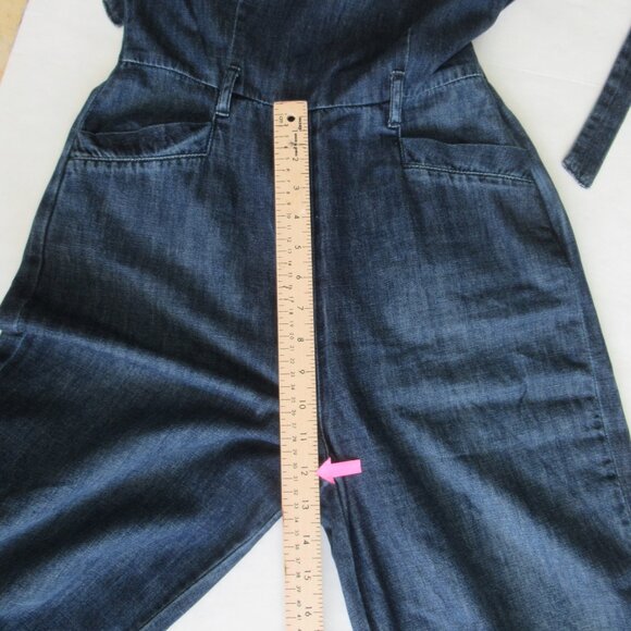 Anthropologie Paige Denim Jumpsuit Size S, Blue, pockets, Adj. Straps - Picture 11 of 14